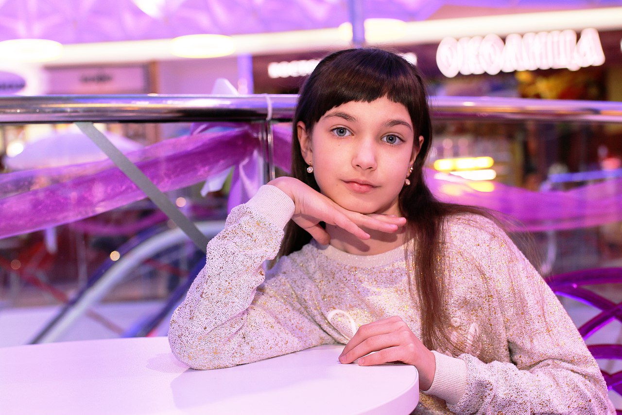 Арина Иванова - аккредитованная модель для участия в подиумных показах на Междунродной Детской Неделе моды